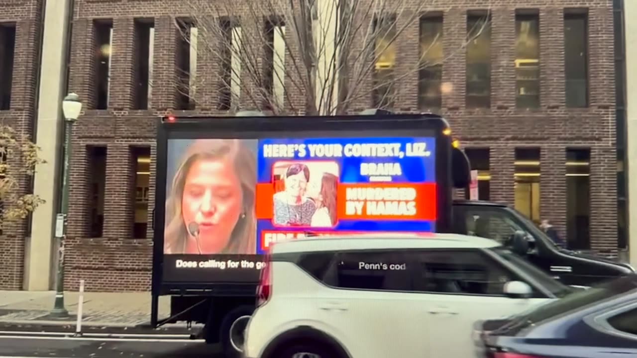 U of Penn truck to embarass the President