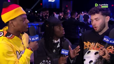 Kai Cenat, IShowSpeed and Adin Ross react to #PowerSlap6 on The Nina Drama Show