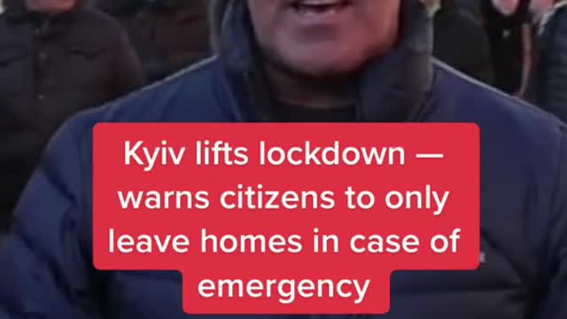 Kyiv lifts lockdown warns citizens to only leave homes in case of emergency Cb