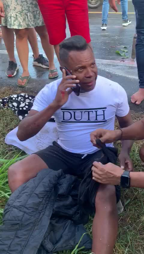 Omar Geles salió ileso de accidente