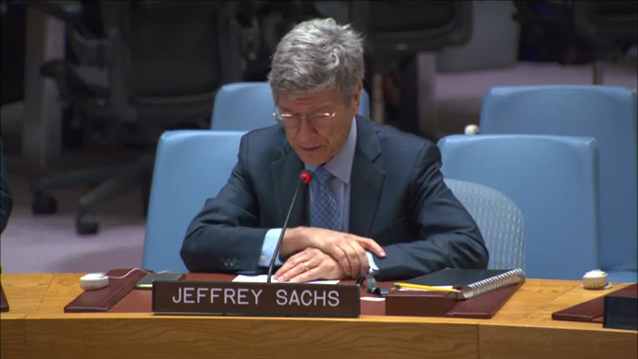 Jeffrey Sachs Testimony at the UN Security Council Meeting - November 20, 2023