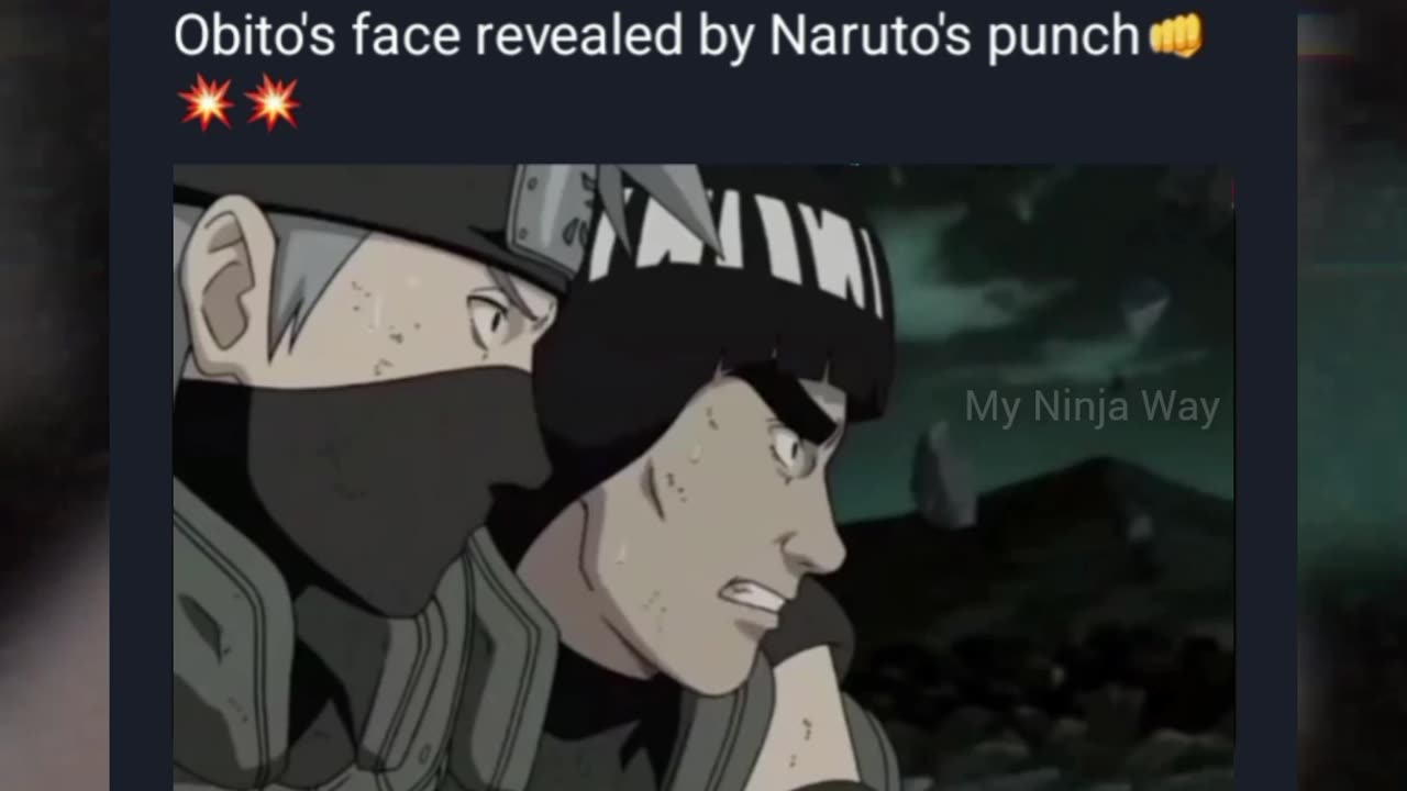 Obito's face Revealed