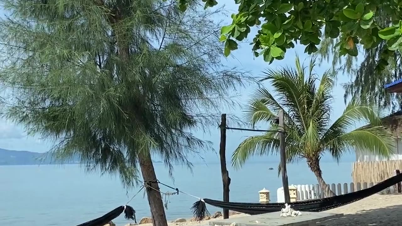 View Of The Sea From An Island Beach Resort