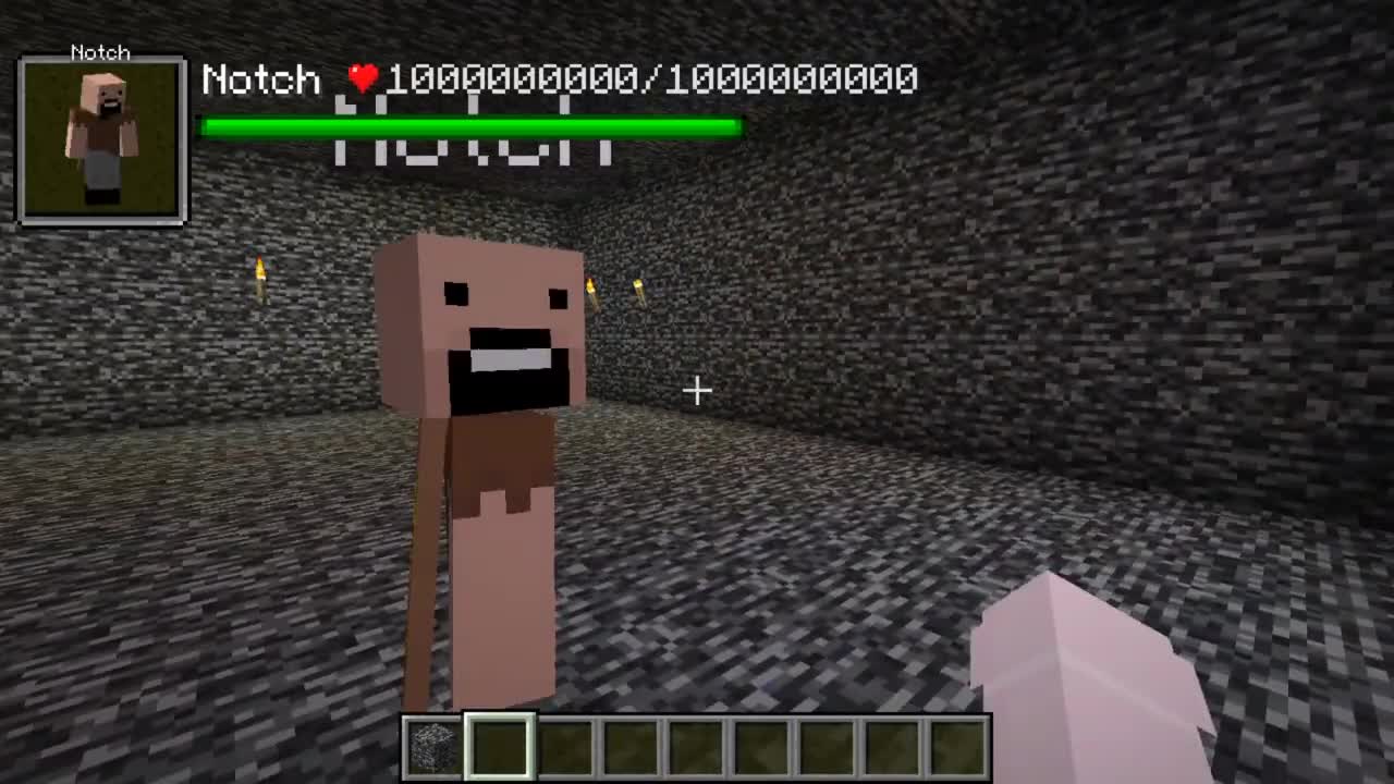 Notch vs all creepypasta mobs in minecraft part 32