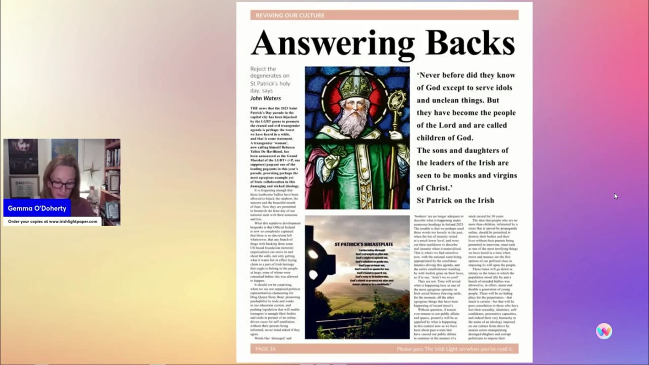 Fake narratives abound new Irish Light handling St. Patricks Day with decorum 13-03-23