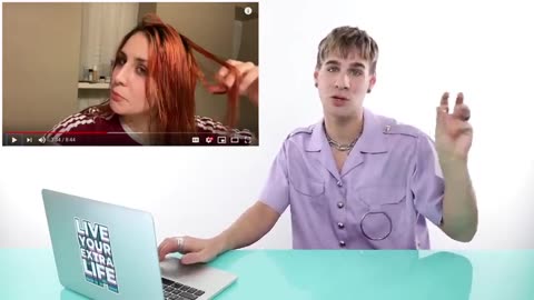 Hairdresser Reacts To Girls Going Red To Blonde At Home