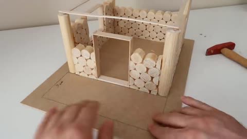 How to Make House from Broom Handle --- AF inventions / 49