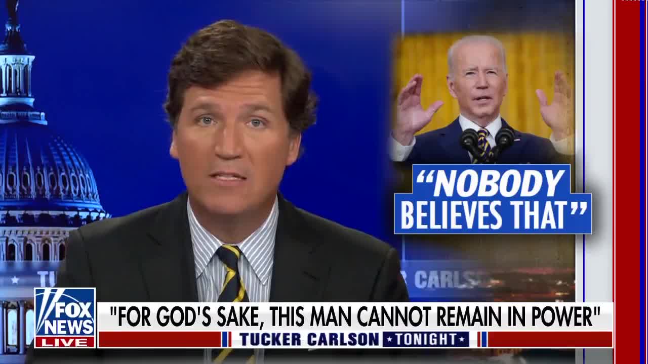 Tucker Argues for 25th Amendment: 'For God’s sake' Biden Cannot Remain in Power