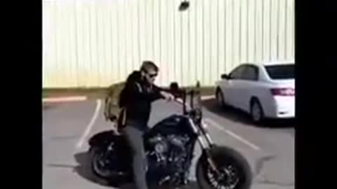 idiot on bike