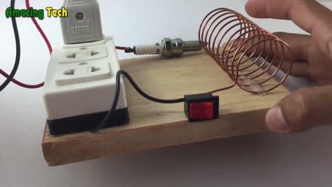 AWESOME FREE ENERGY GENERATOR 100% USING COPPER WIRE AND A SPARK PLUG