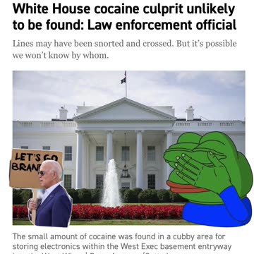 NewsFlash - Politico says the Cocaine Culprit will Unlikely Be Found 😂