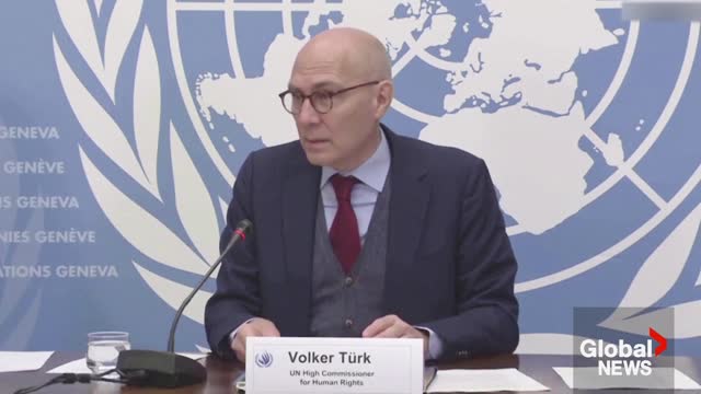 UN human rights chief condemns Iran's decision to execute prisoner arrested during protests