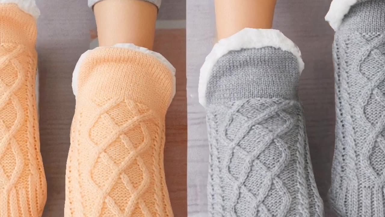 Winter Woolen Socks Women Thicken Warm Home Bedroom Socks Slippers