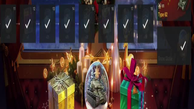 Getting the most overpowered tank in the game by shaking the snow globe