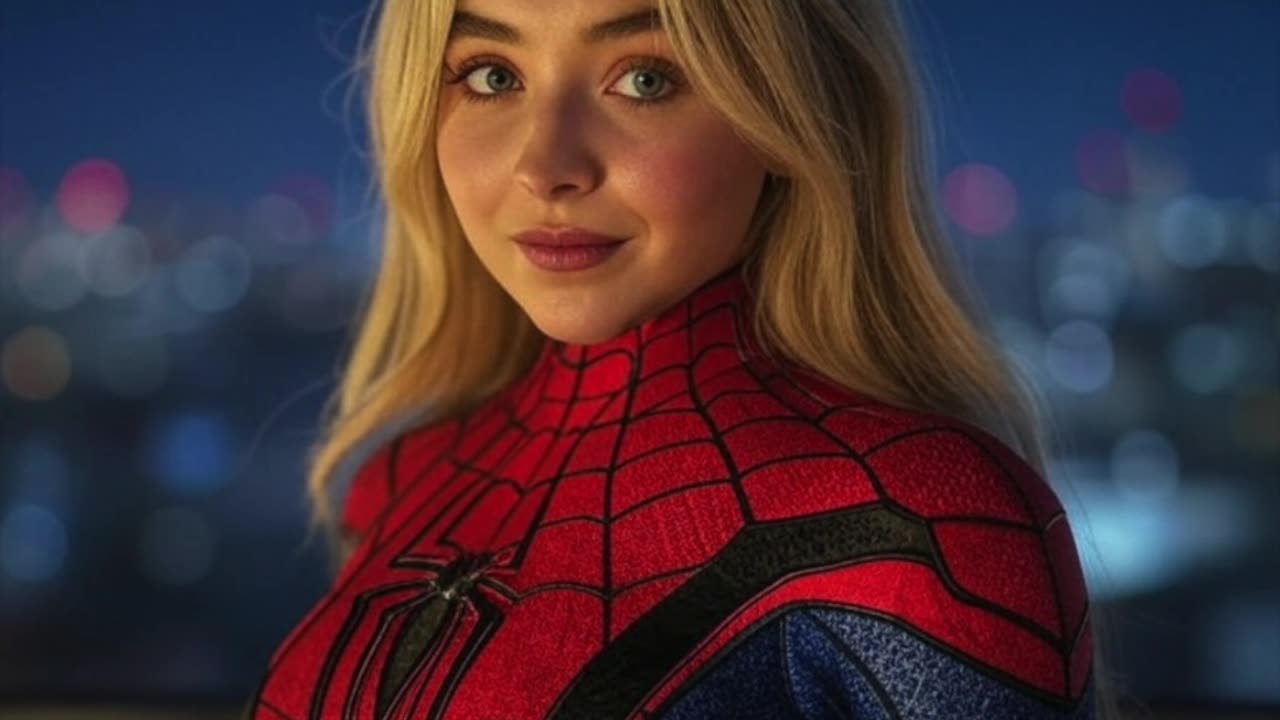 Beautiful Celebrities as Spiderman