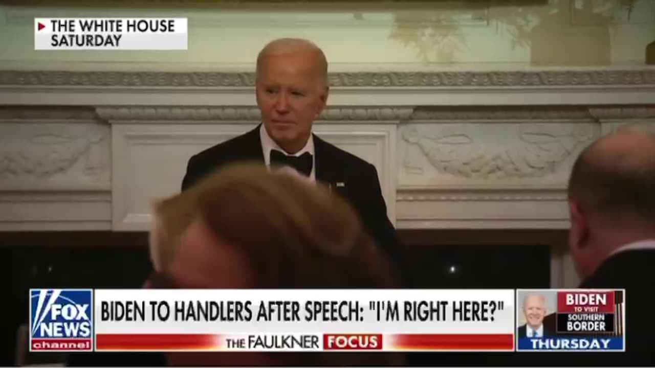 Biden to handlers after speech: I'm right here?