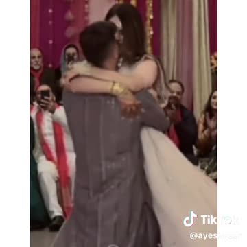 The way she is looking at him