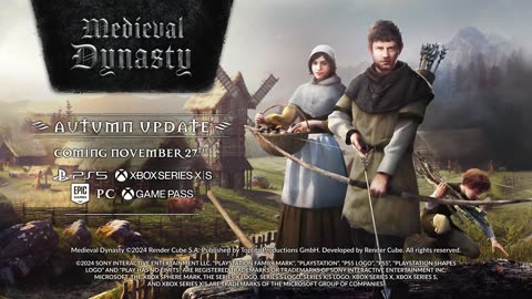 Medieval Dynasty Autumn Update Trailer