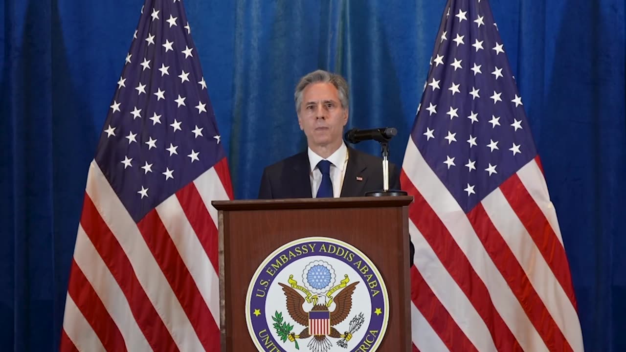 Secretary Antony Blinken holds a press availability in Addis Ababa, Ethiopia