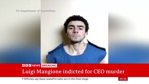 Luigi Mangione faces first-degree murder charge over death of healthcare CEO | BBC News