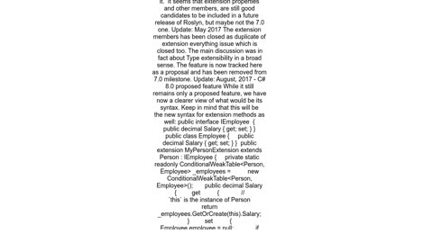 Does C# have extension properties