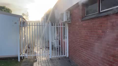 Swellendam Municipality building alight