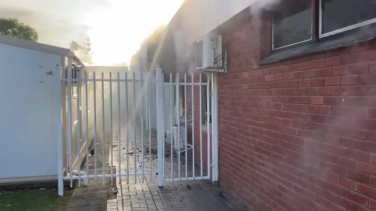 Swellendam Municipality building alight