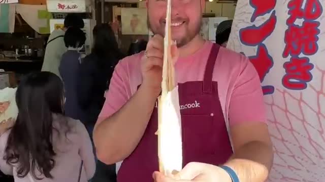 I Made Biggest Chip in the World _) Japanese Street Food