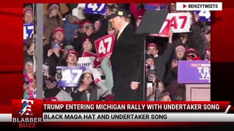 Trump Entering Michigan Rally With Undertaker Song