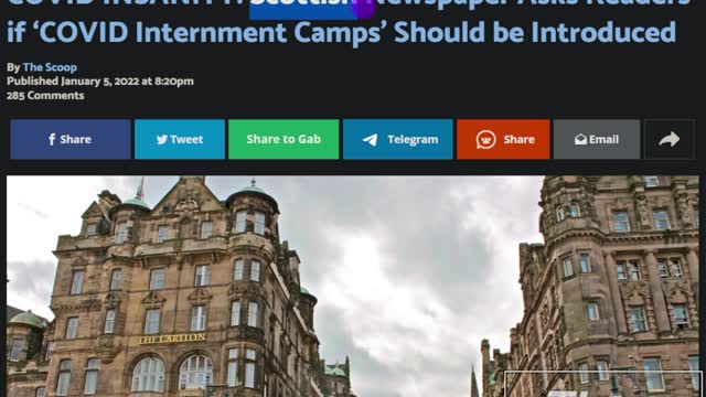 Scottish Newspaper Polls Readers About Rona Camps
