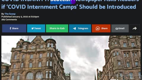 Scottish Newspaper Polls Readers About Rona Camps