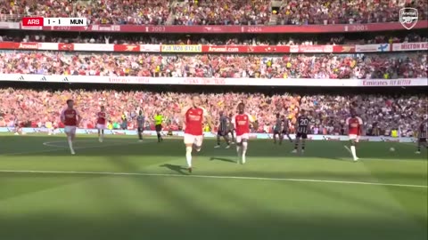 HIGHLIGHTS | Arsenal vs Manchester United (3-1) | Odegaard, Rice, Gabriel Jesus seal victory!