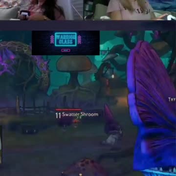 Mushroom Mistress facing off against the "Bad" Mushies