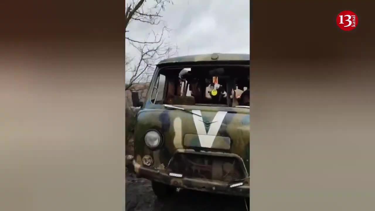 The drone destroyed our vehicle" - Russian soldiers show the vehicle hit by the Ukrainian drone