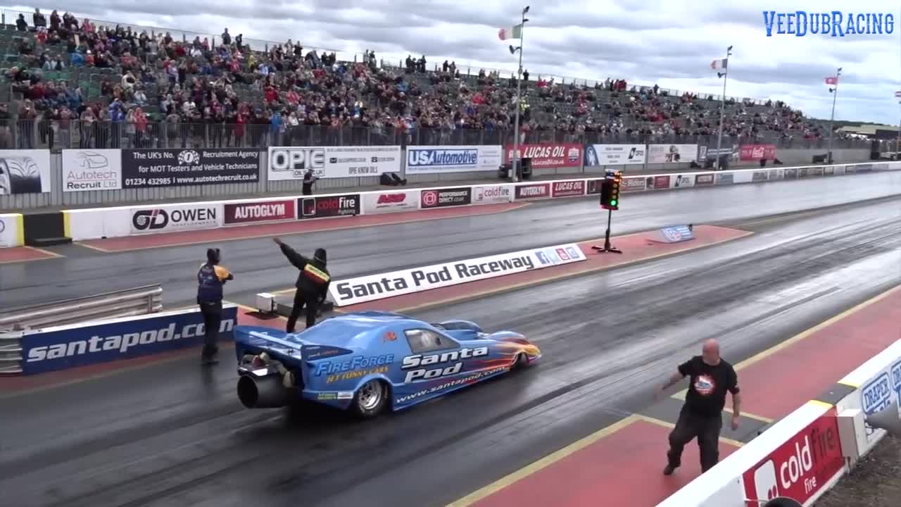 FIREFORCE 3 JET CAR - 10000+ HP EQUIVALENT - 1/4 MILE 5.95