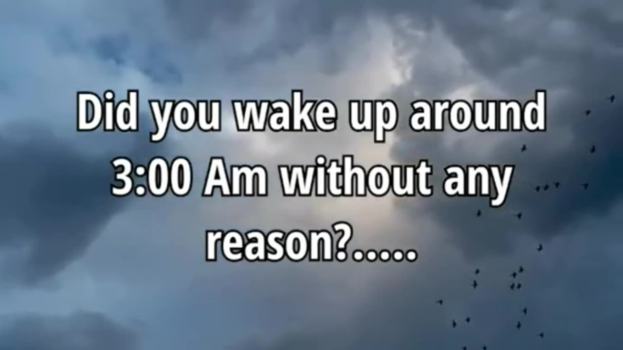 Psychological fact about sleep/ why we wakeup at 3Am