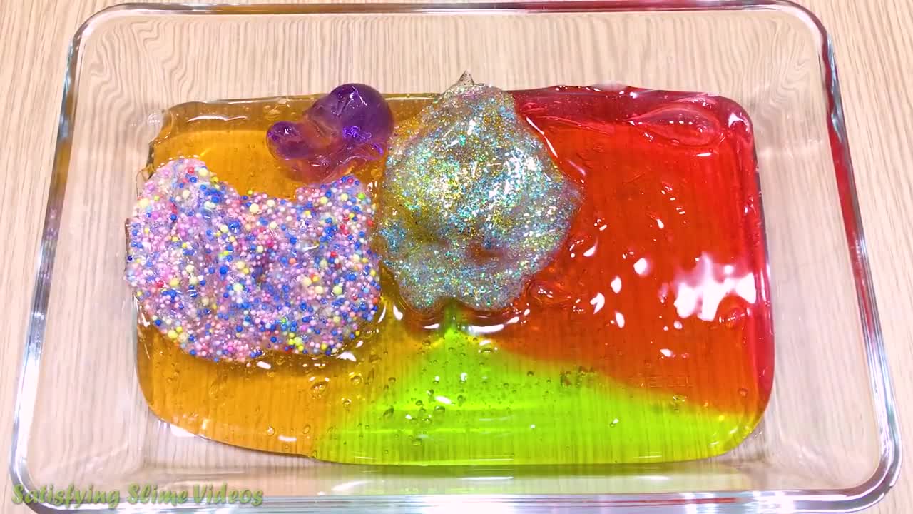 Mixing Random Things into Slime _ Slime Smoothie _ Satisfying Slime Videos (1)