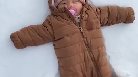 First Snow Angel for Baby Part 02