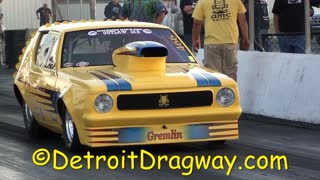 Outlaw 10.5 Yellow Gremlin Racing At Milan Dragway