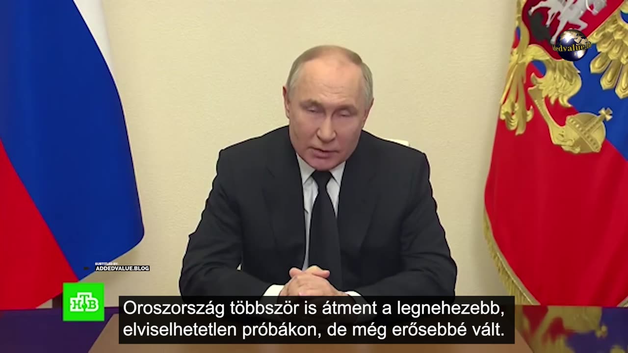 Putyin rendkívüli elnöki beszéde a terrortámadasról!!! Magyar Felirattal!!!