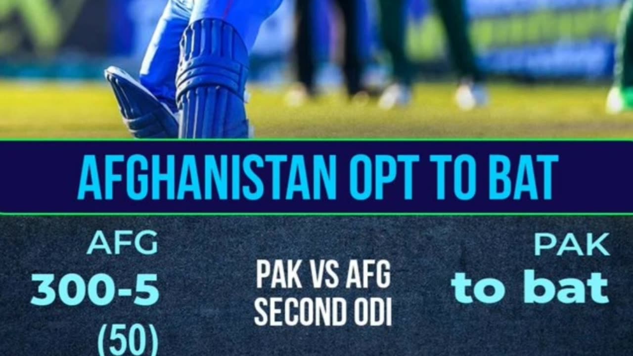 Pak vs Afghanistan-2nd ODI-Naseem shah again done for pakistan to get a victory