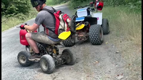 Day trip till a quad snaps in Half