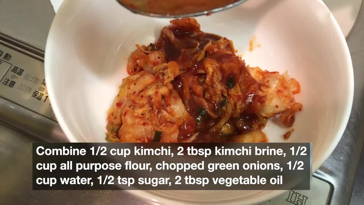 Airfry Kimchi Pancake (Kimchijeon 김치전)