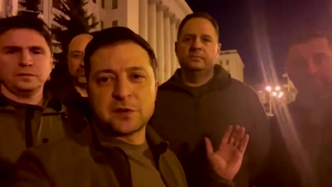 'We are here' -defiant Zelenskiy on the streets of Kyiv