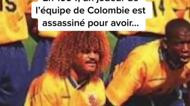 In 1994, a player of the Colombian national team was assassinated for having...