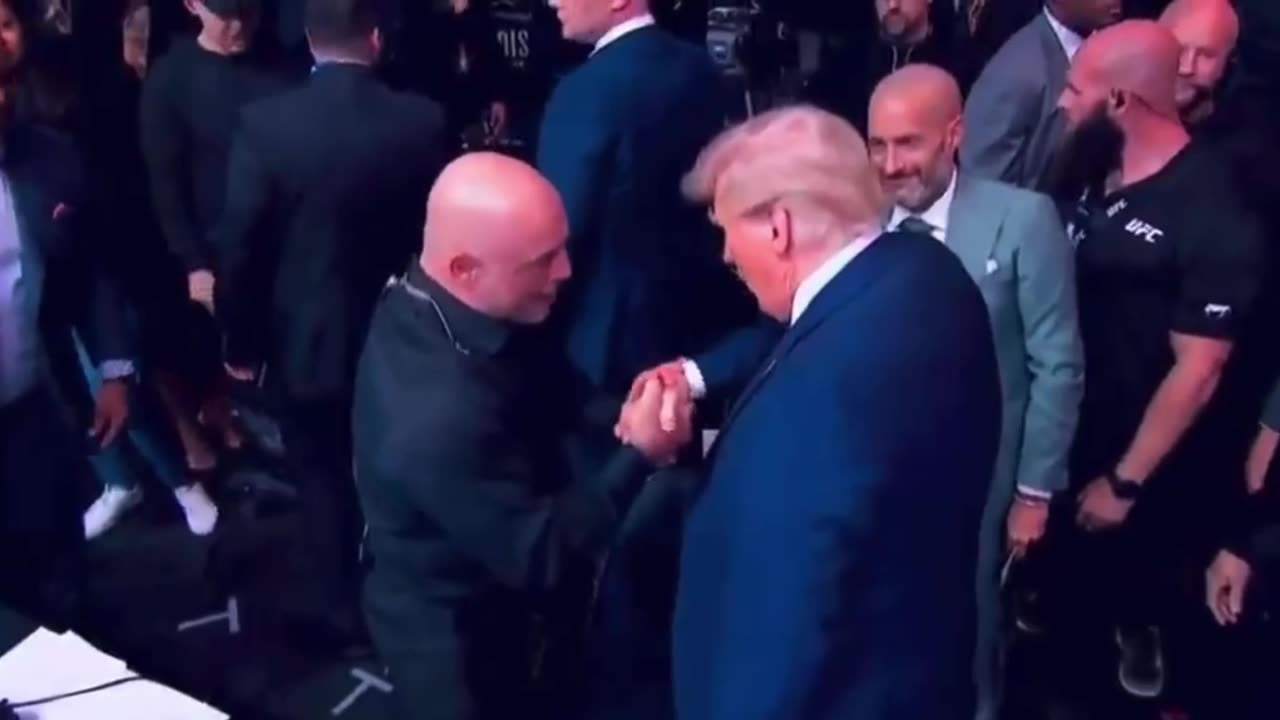 President Trump and Joe Rogan at UFC 309