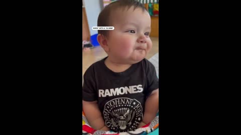 Baby speaks first full sentence after trying chocolate for the first time