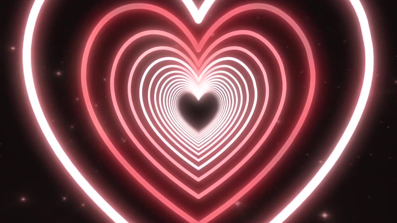 488. Bg Animation❤️Red Heart Background Tunnel Heart