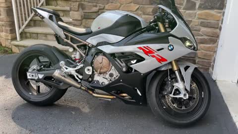 2021 BMW S1000RR Full Arrow titanium race exhaust - Start Up