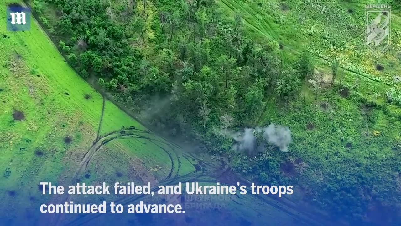 Moment Russia attack fails as Ukraine uses heavy artillery to hold off tanks